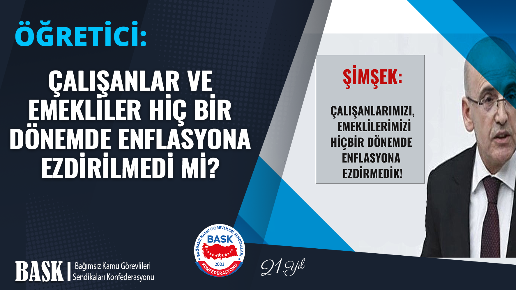 ÇALIŞANLAR VE EMEKLİLER HİÇ BİR DÖNEMDE ENFLASYONA EZDİRİLMEDİ Mİ?